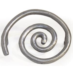 Emenee OR322-AMS Premier Collection Solid Swirl Pull 3 inch in Antique Matte Silver Rope & Pipe Series